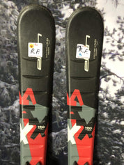 Used Elan Maxx 120cm Jr Kids Skis w/ Elan El 4.5 AC Binding