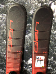 Used Elan Maxx 100cm Jr Kids Skis w/ Elan El 4.5 Binding