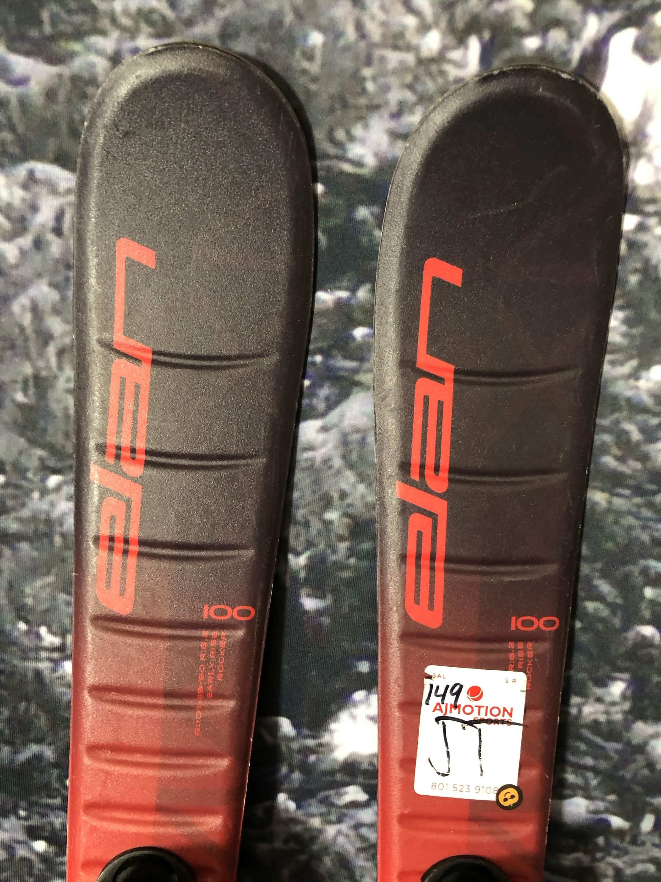 Used Elan Maxx 100cm Jr Kids Skis w/ Elan El 4.5 Binding