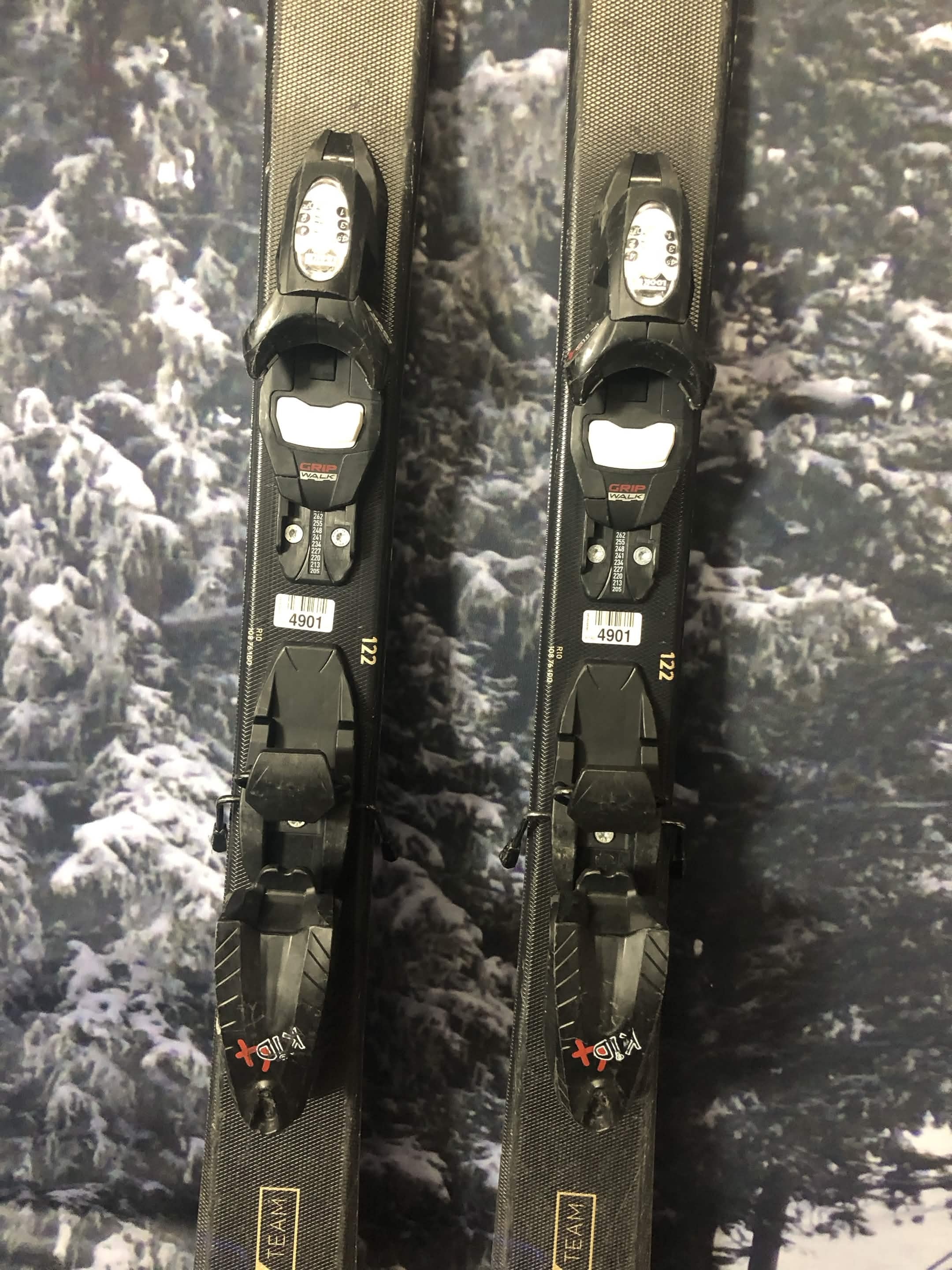Used Dynastar Menace Team 122cm Jr Kids Skis w/ Look X4.5 Binding