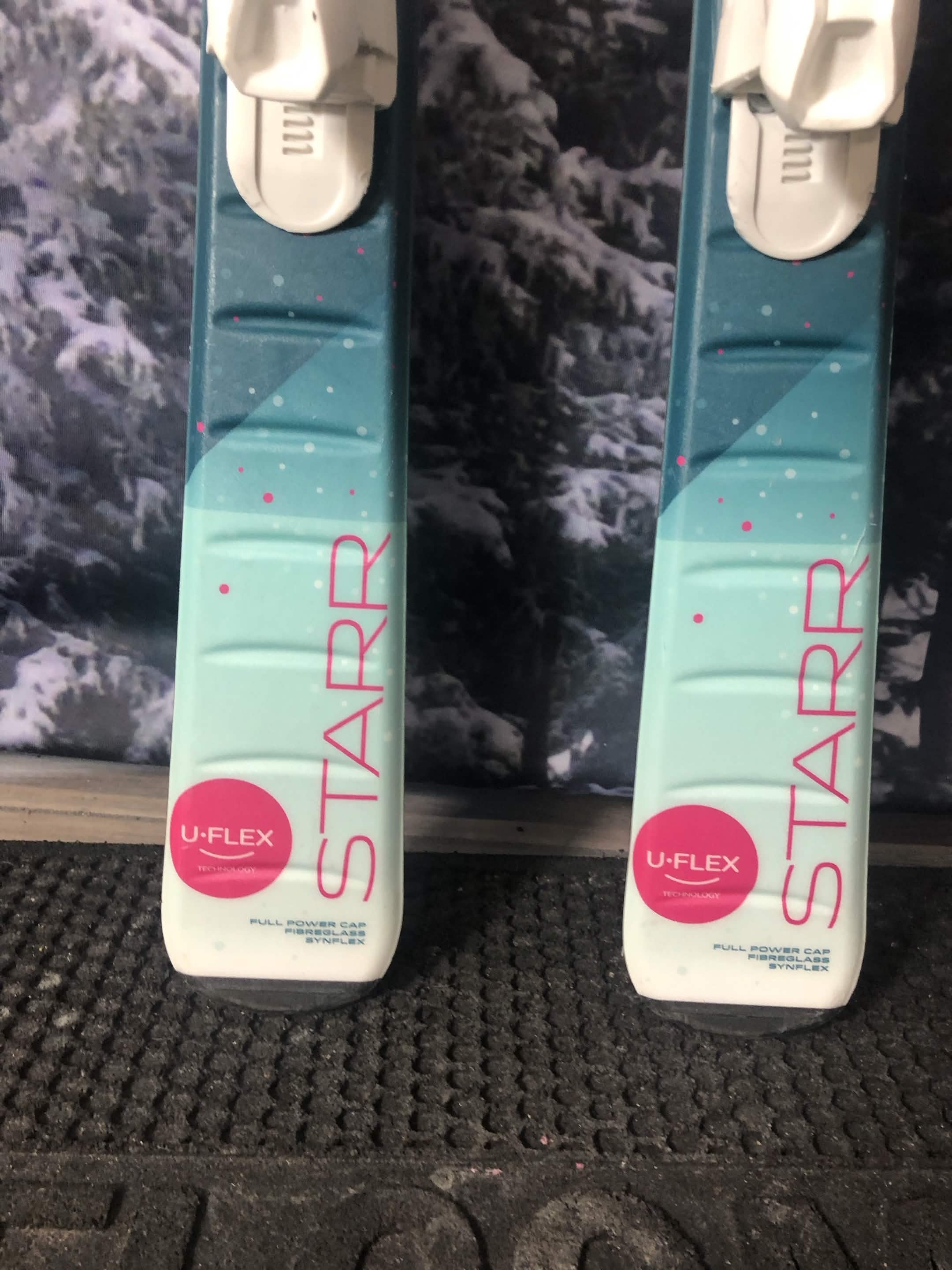 Used Elan Starr JR 120cm Jr Kids Skis w/ Elan El 4.5 Binding