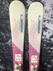 Elan Lil Snow 120cm Jr Skis w/ Elan El 4.5 Demo Binding