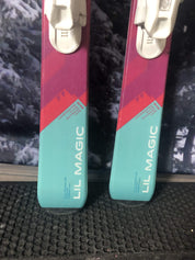 Elan Lil Magic 120cm Jr Skis w/ Elan El 4.5 Demo Binding