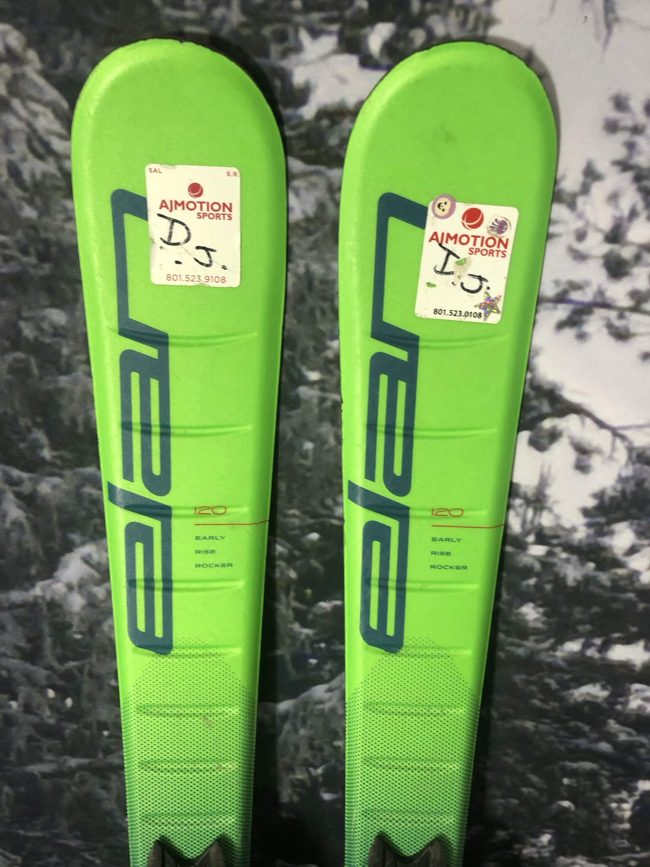 Used Elan Jett 120cm Jr Skis w/ Elan EL 4.5 AC Demo Binding