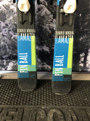 Used Elan Pinball 130cm Jr Skis w/ Elan EL 7.5 AC Demo Binding