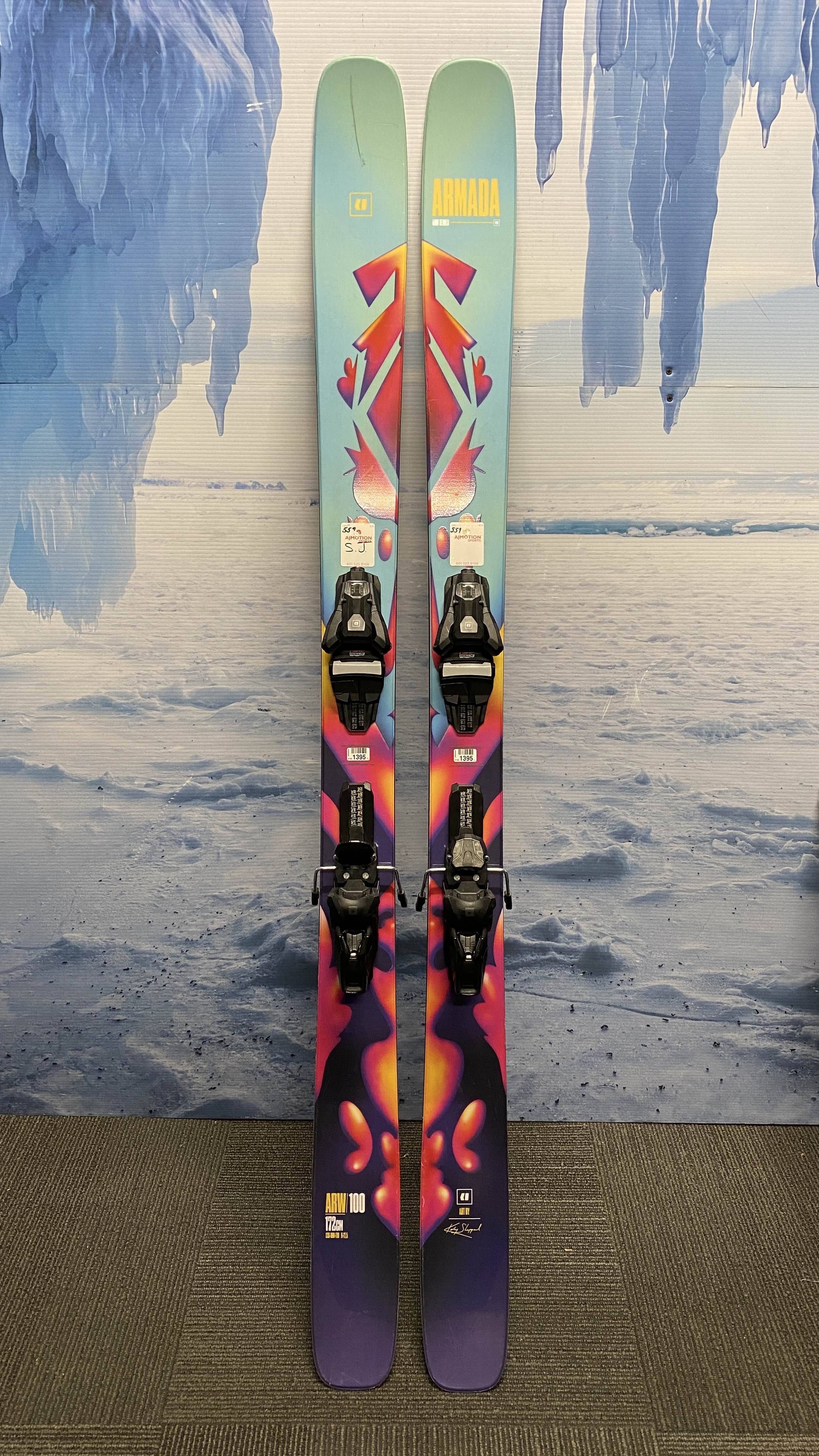 Used Armada ARW 100 172cm w/ Armada Strive 11 Demo Bindings