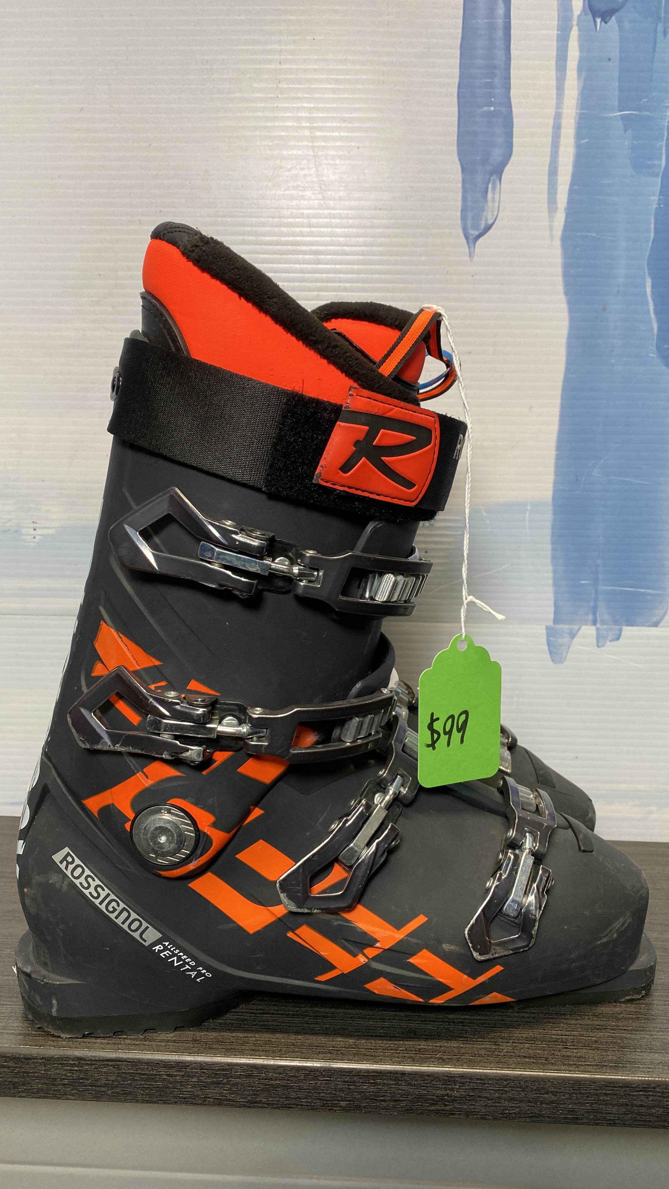 Used Rossignol All Speed Pro Rental 100 Ski Boot 28.5MP