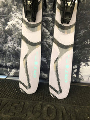 New Salomon QST 100 Skis w/ Salomon NR M10 GW Demo Binding- 156cm