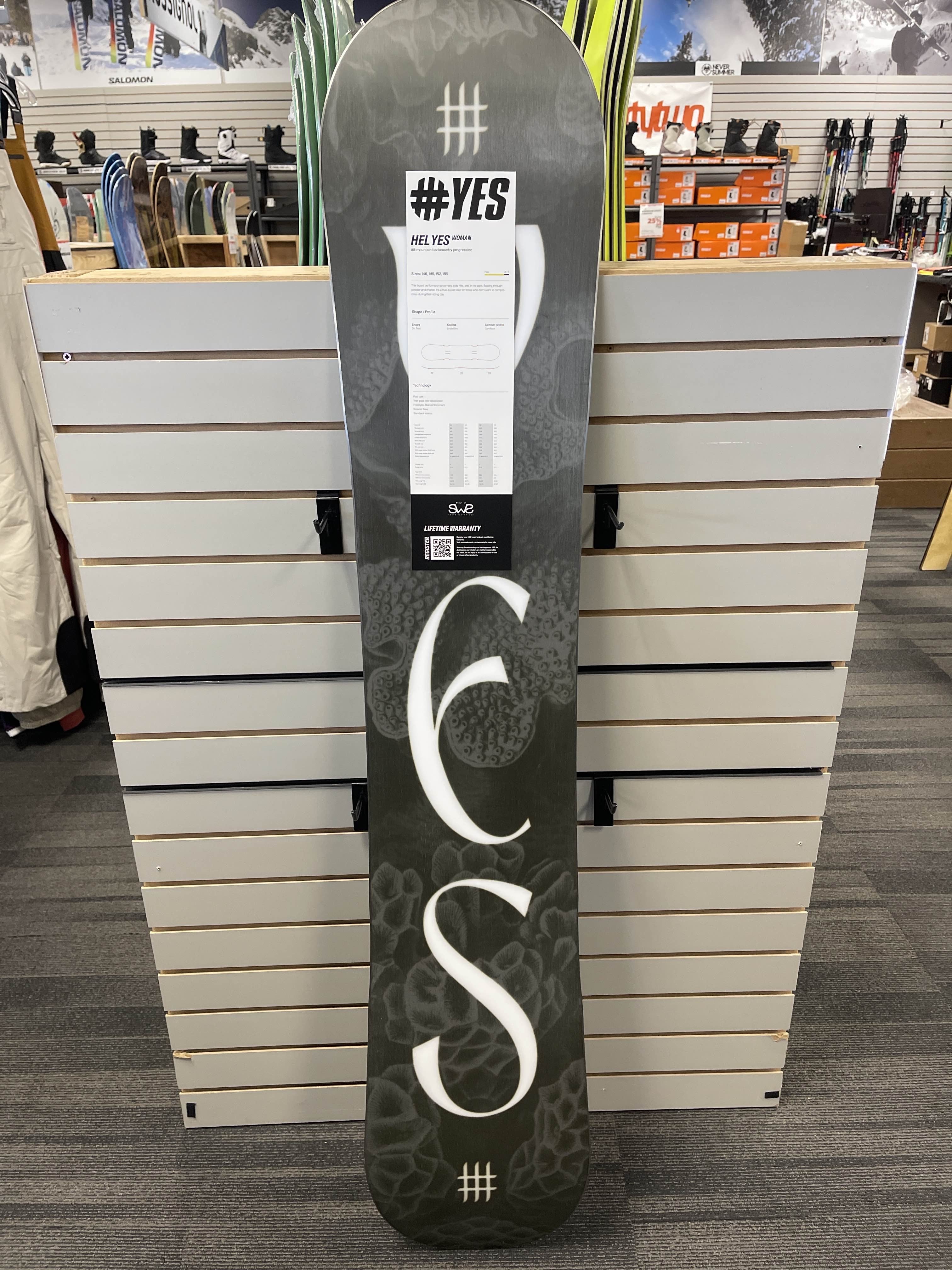 YES Hel Yes 152cm Snowboard - Used (2026)