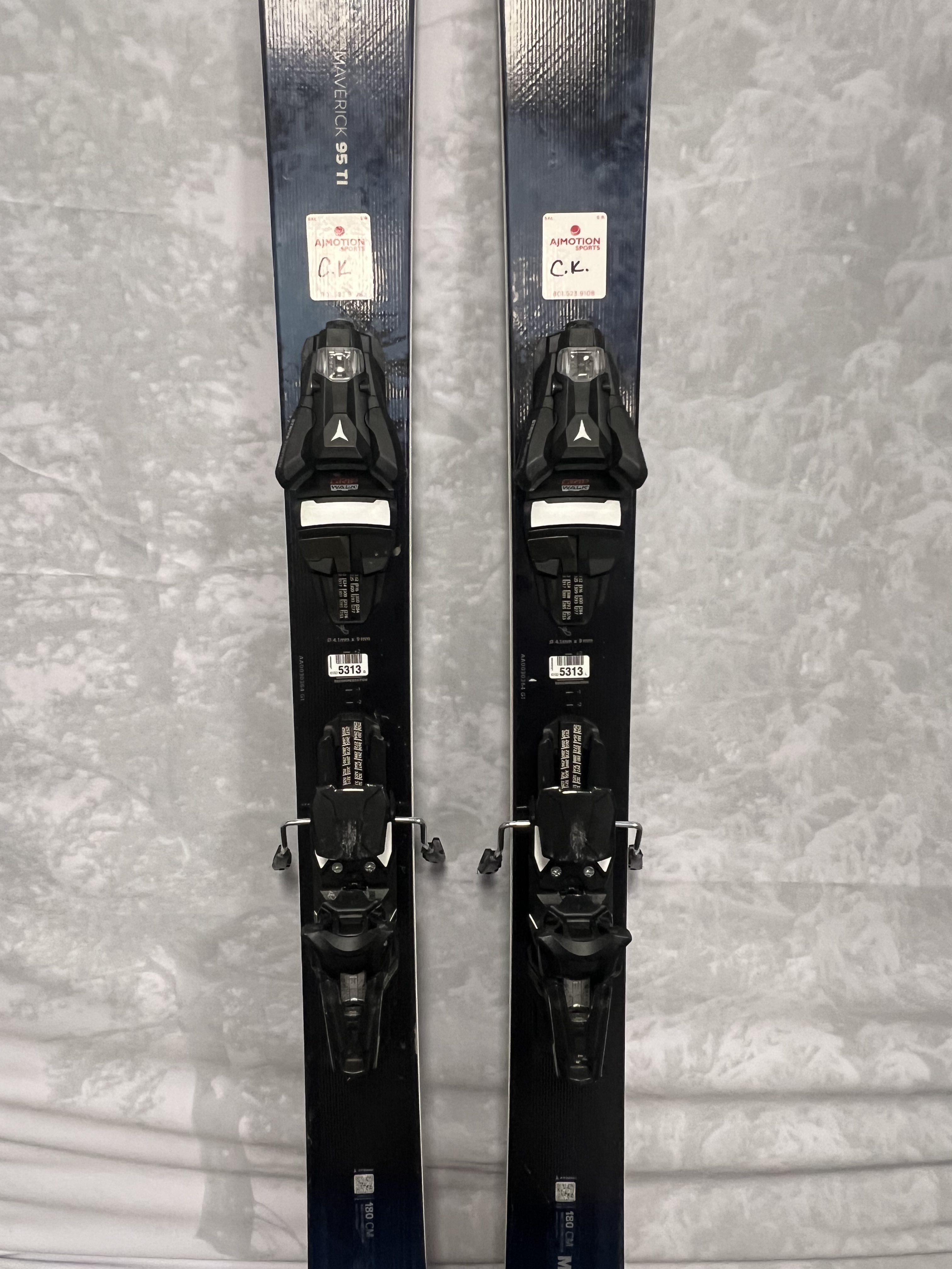 Lightly Used Atomic Maverick 95 TI Skis - 180 cm w/ Atomic Strive 13 Binding