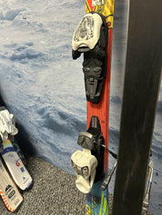 Used Nordica Team Fire Arrow 120cm Jr Skis w/ Marker 7.0 Demo Binding