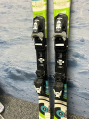 Used Dynastar Serial 80 Twintip 115cm Jr Skis w/  Look 4.5 Demo Binding