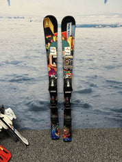 Used Atomic Rascal 110cm Jr Skis w/ Tyrolia SP4.5 Demo Binding