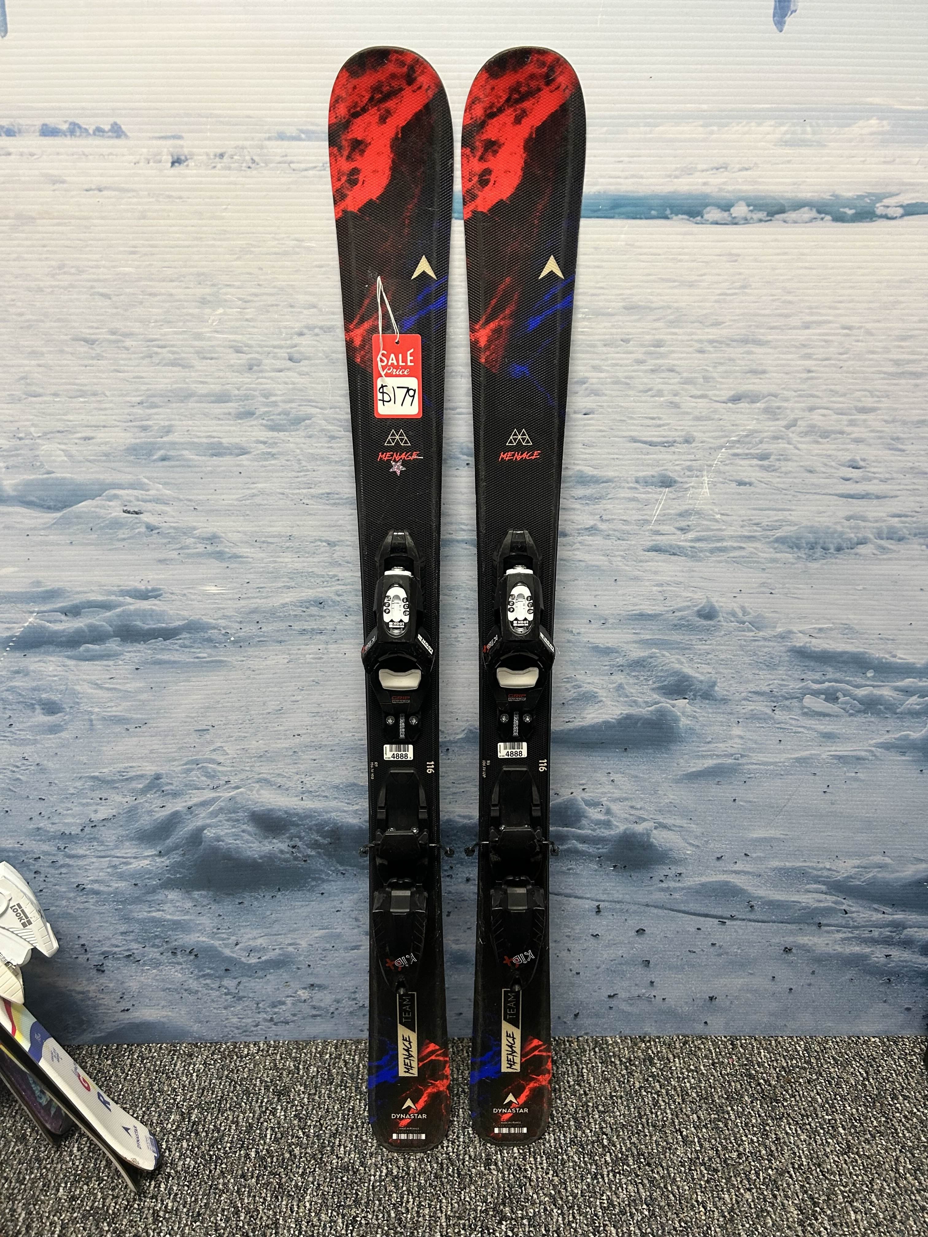 Used Dynastar Menace Team 116cm Jr Skis w/ Look X4.5 Demo Binding