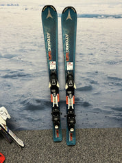 Used Atomic Vantage 110cm Jr Skis w/ Atomic EzyTrack 4.5 Demo Binding