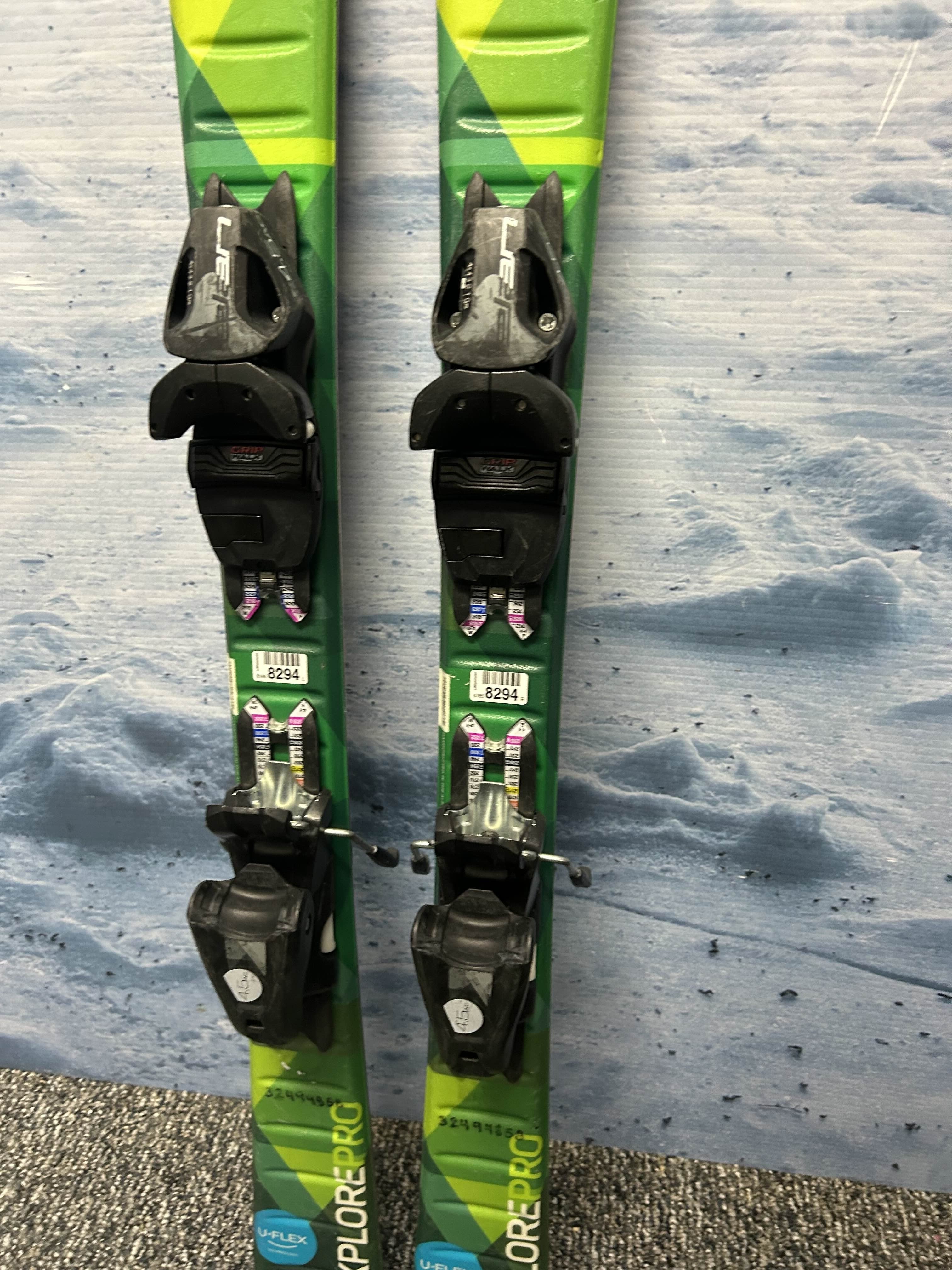 Used Elan ExplorePro 110cm Jr Skis w/ Elan 4.5 Demo Binding