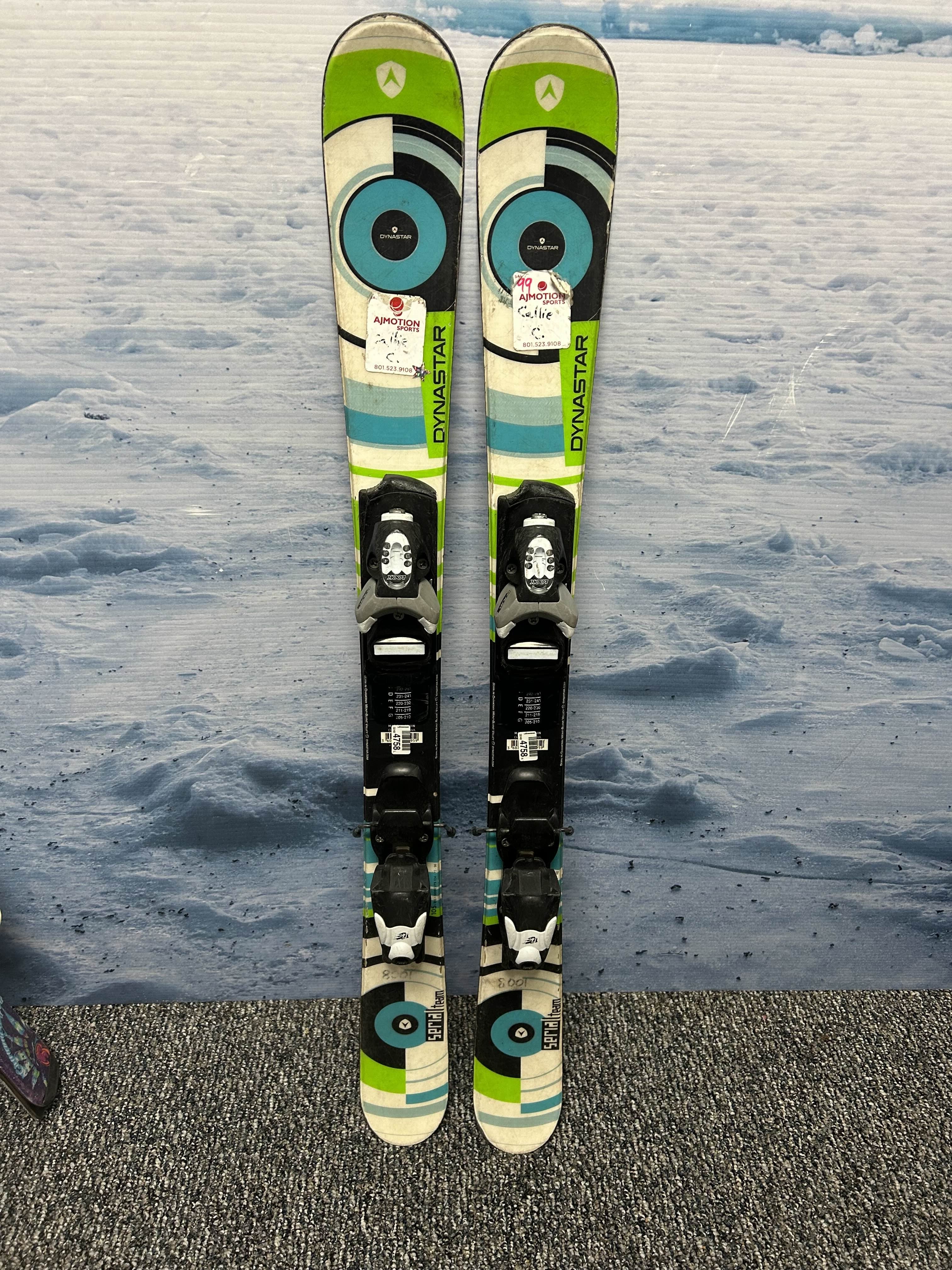 Used Dynastar Serial Team 105cm Jr Skis w/ Look T4 Demo Binding