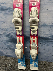 Used Elan Sky 90cm Jr Skis w/ Elan 4.5 Demo Binding