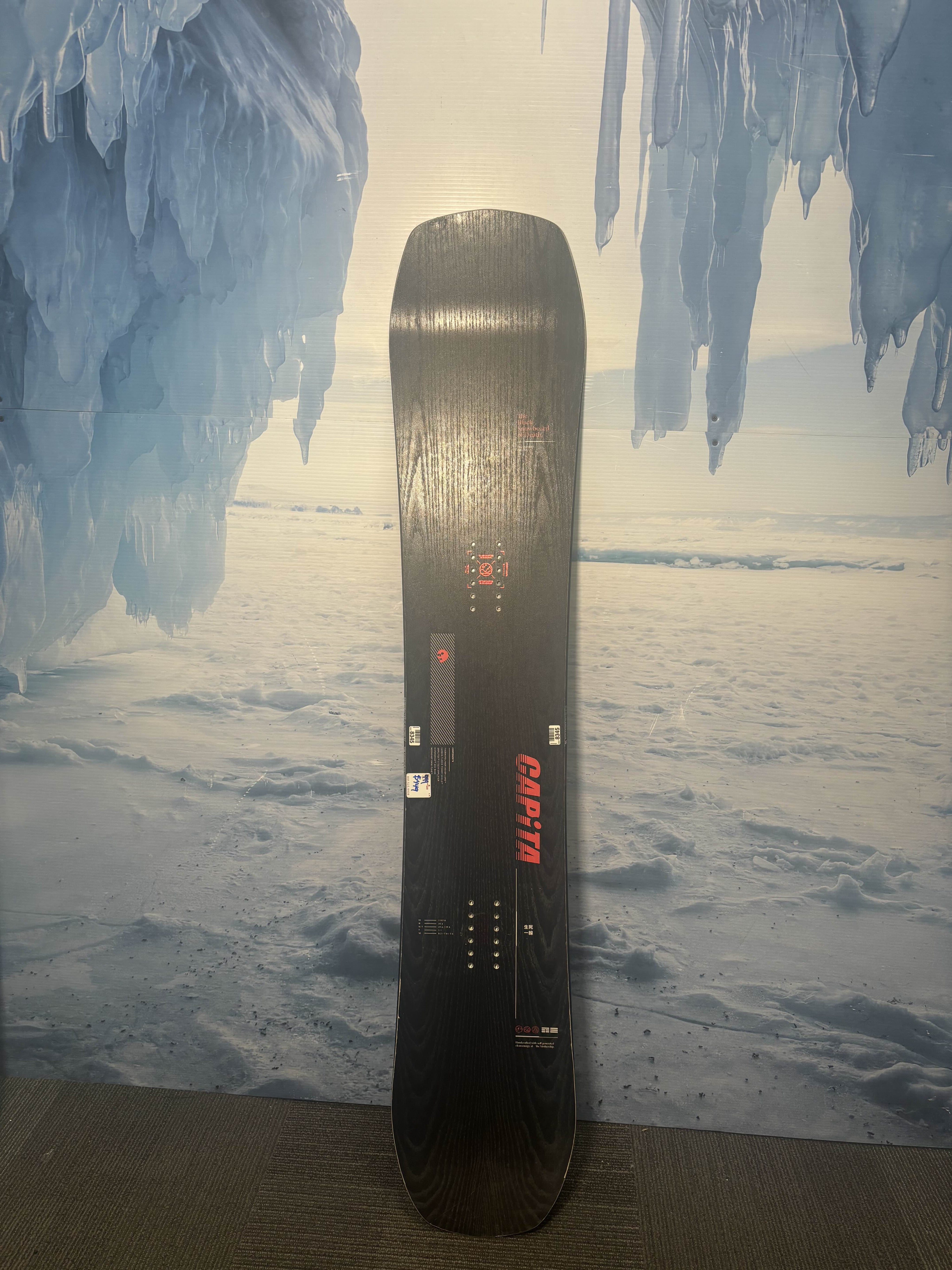 Lightly Used Capita Black Snowboard of Death Snowboard 156cm