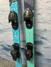 Used Volkl Bash W Jr. 138cm Jr Skis w/ Marker 4.5 Free Retail Gripwalk Bindings