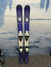 Used Salomon NFX Jr. 130cm Jr Skis w/ Tyrolia LRX 7.5 Demo Binding