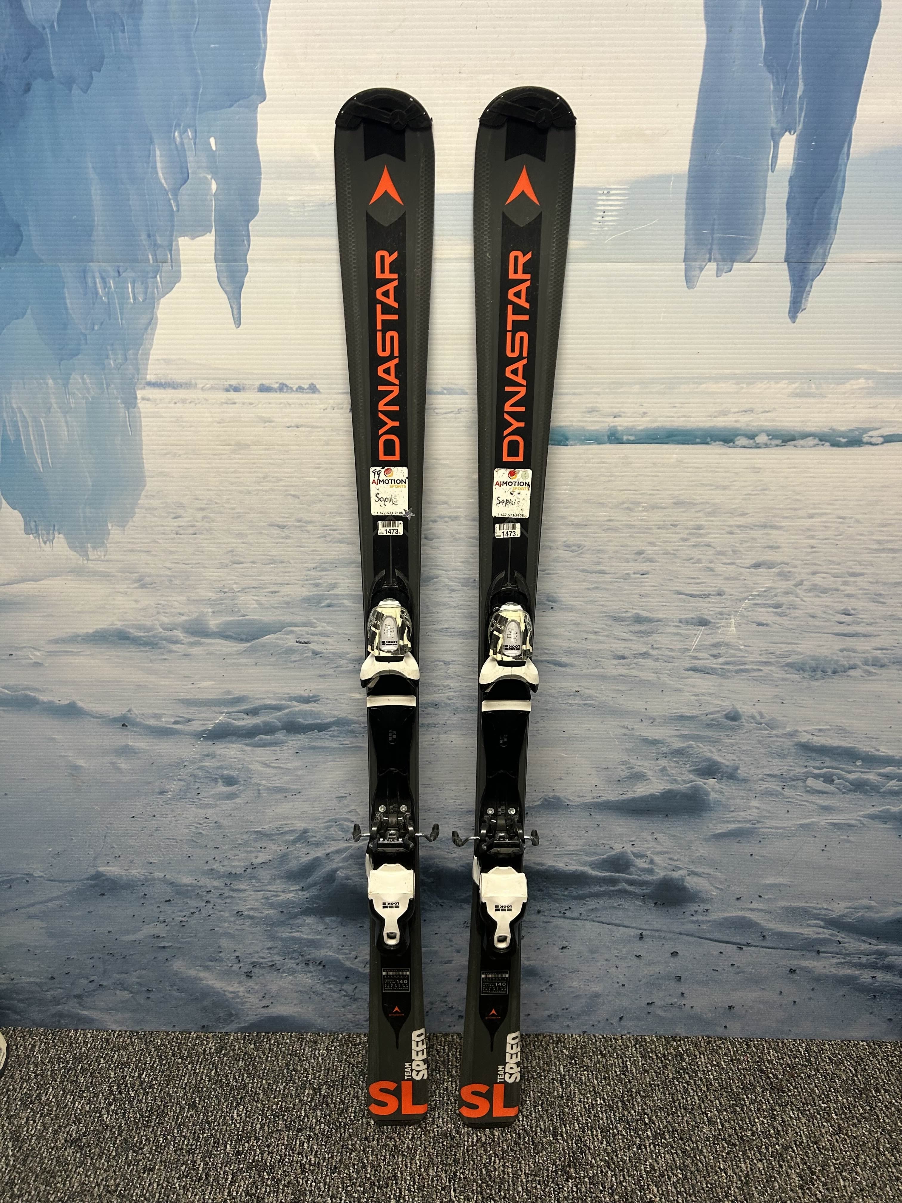 Used Dynastar SL Team Speed 140cm w/ Look Xpress 7.5 Rental Binding