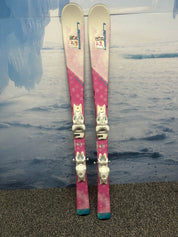 Used Elan Lil Snow 130cm Jr Skis w/ Elan El 4.5 AC Demo Binding