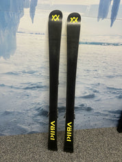 Used Volkl Revolt Jr. 128cm Jr Skis w/ Marker 4.5 Free Gripwalk Bindings