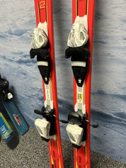 Used Head Supershape Team 137cm Jr Skis w/ Tyrolia LRX 7.5 Demo Binding