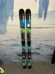 Used Elan Pinball 140cm Jr Skis w/ Elan EL 7.5 AC Demo Binding