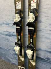 Heavily Used Salomon Suspect Jr. 140cm Jr Skis w/ Tyrolia LRX4.5 Demo Binding