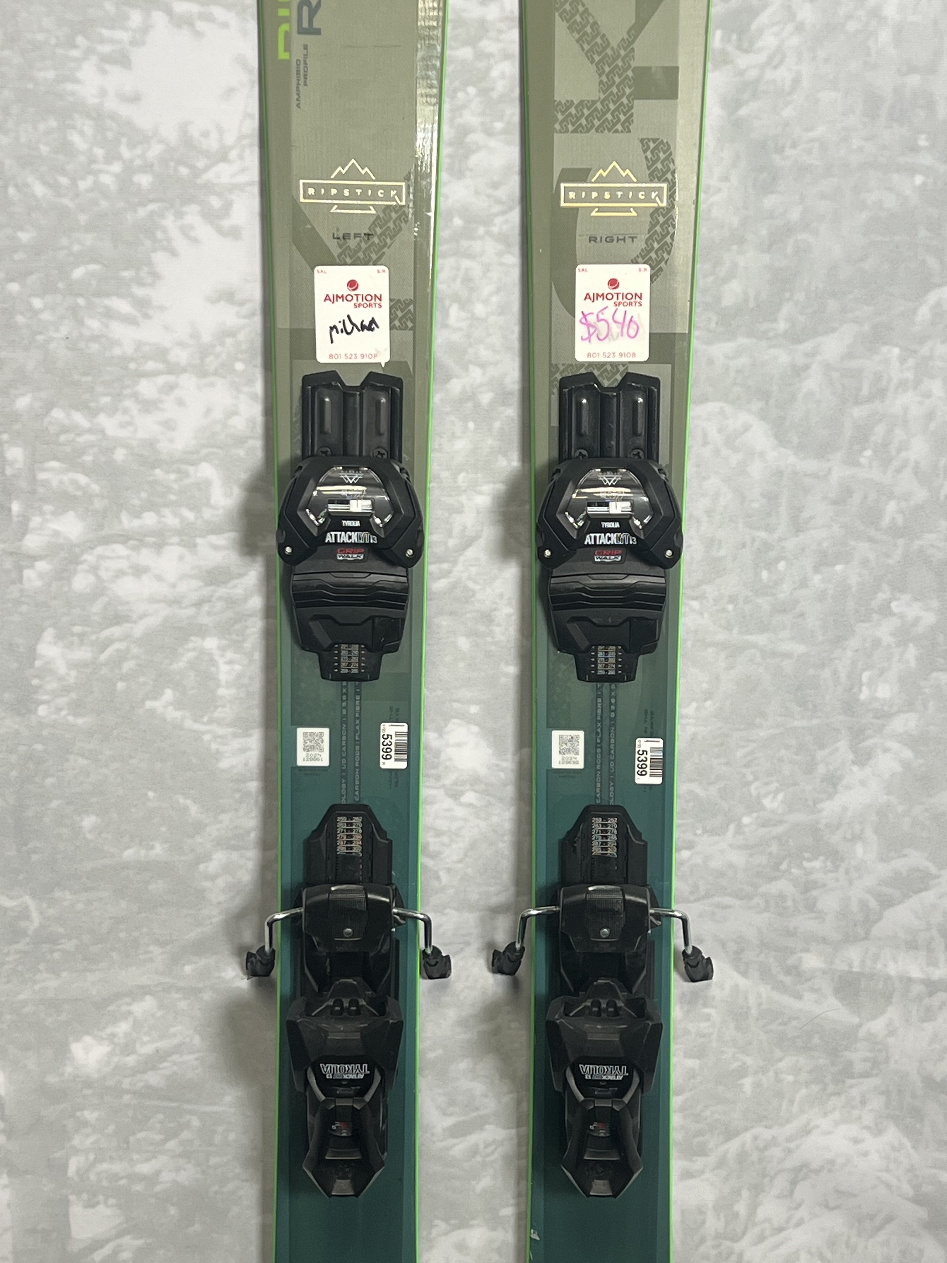 Lightly Used 2025 Elan Ripstick 96 - 161cm w/ Tyrollia Attack 13 adjustable GW bindings
