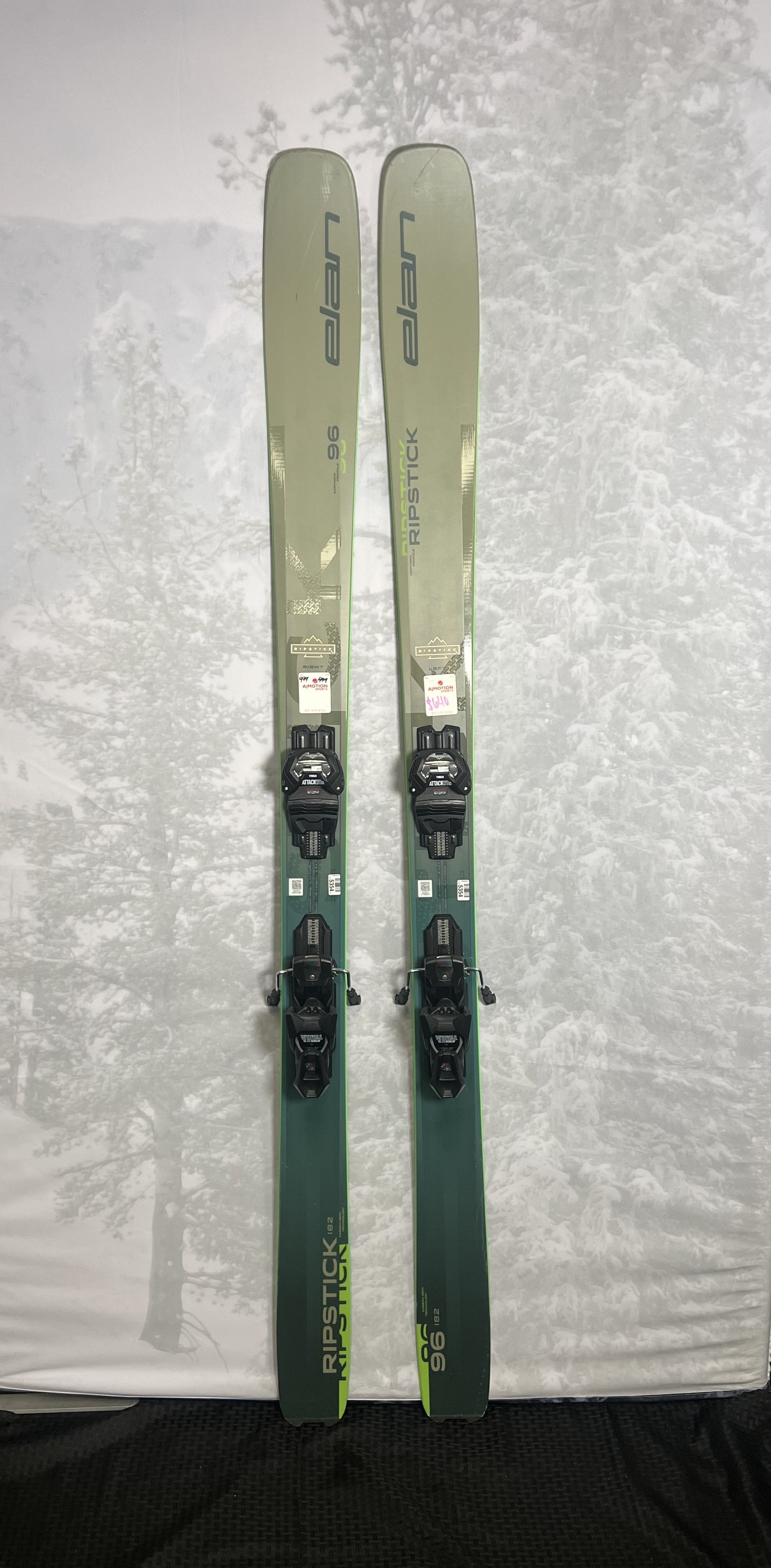 Lightly Used 2025 Elan Ripstick 96 - 182 cm w/ Tyrollia Attack 13 adjustable GW bindings