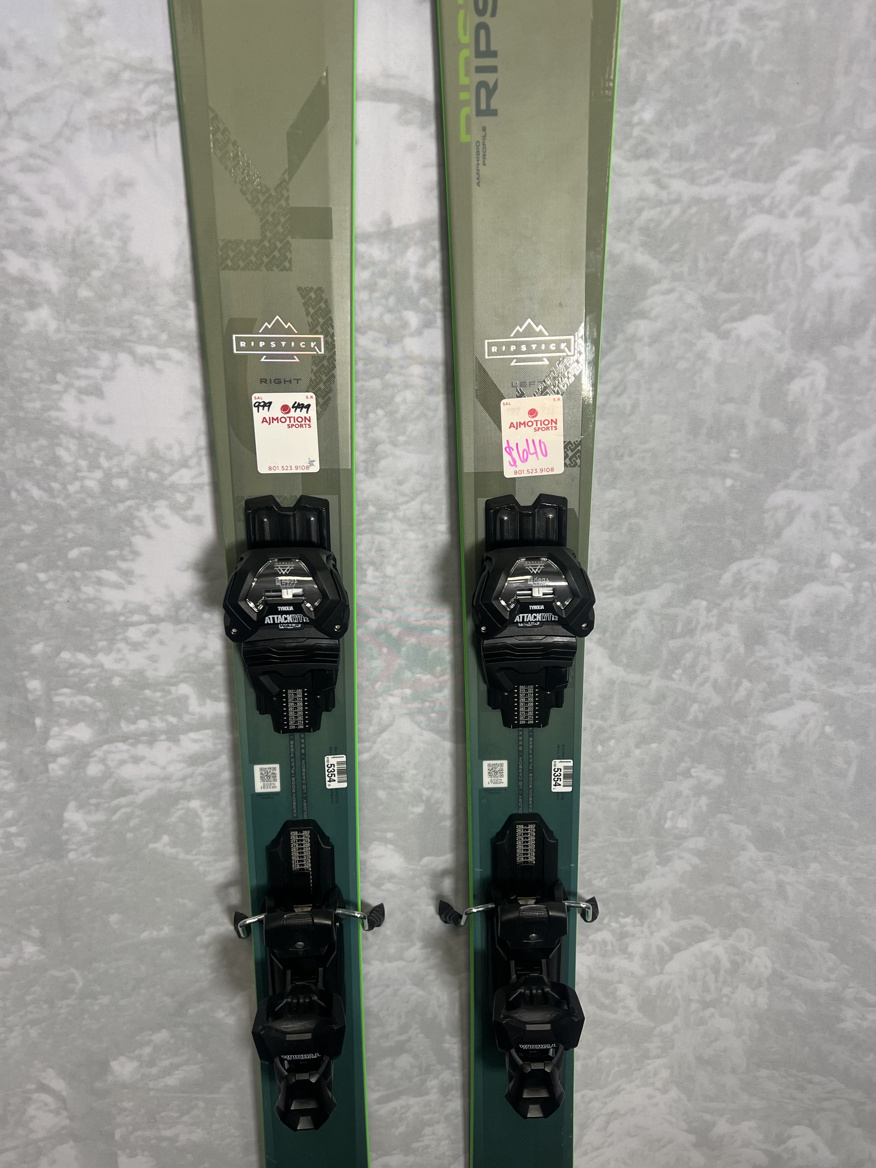 Lightly Used 2025 Elan Ripstick 96 - 182 cm w/ Tyrollia Attack 13 adjustable GW bindings