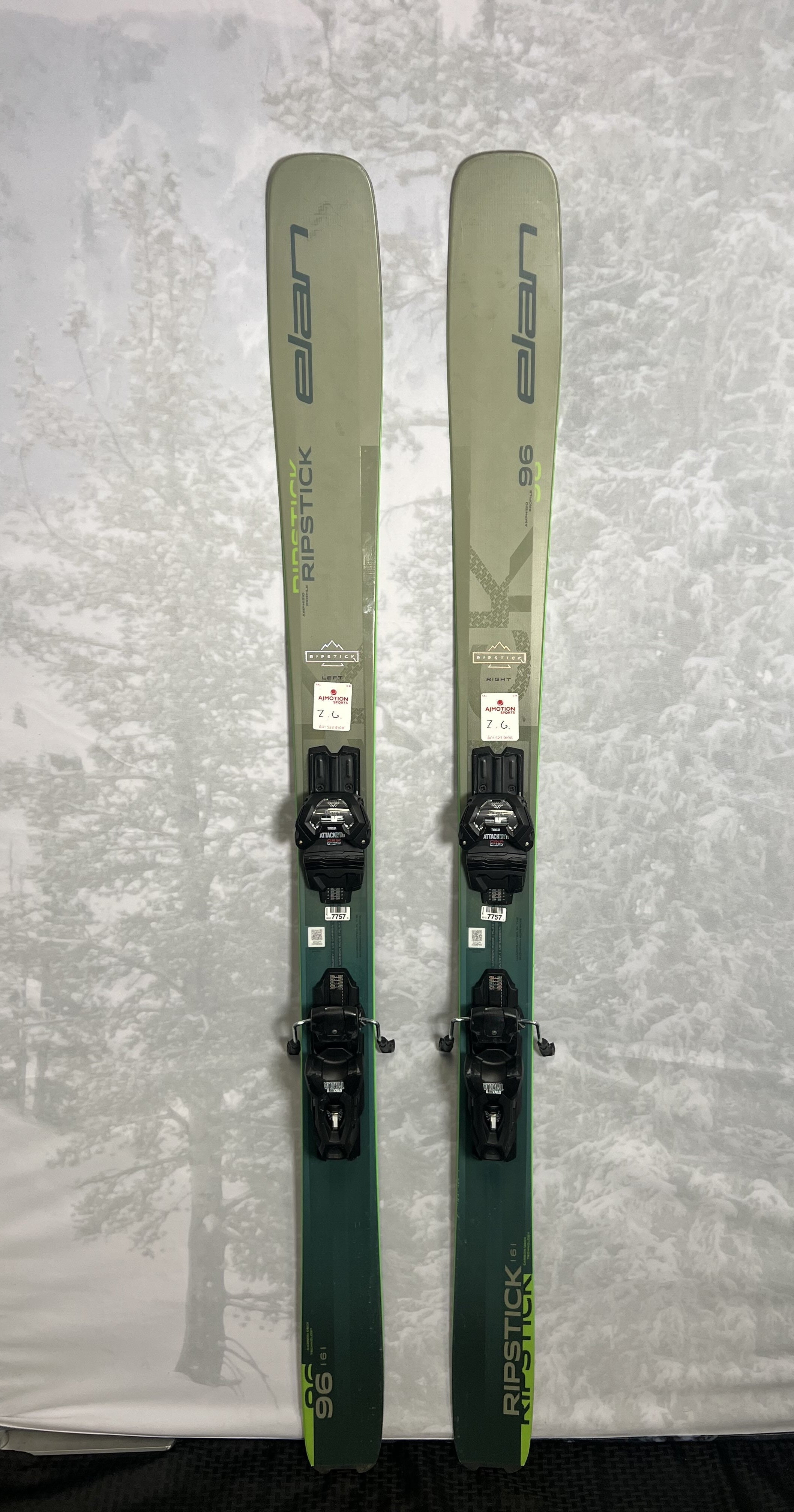 Lightly Used 2025 Elan Ripstick 96 - 161 cm w/ Tyrollia Attack 13 adjustable GW bindings