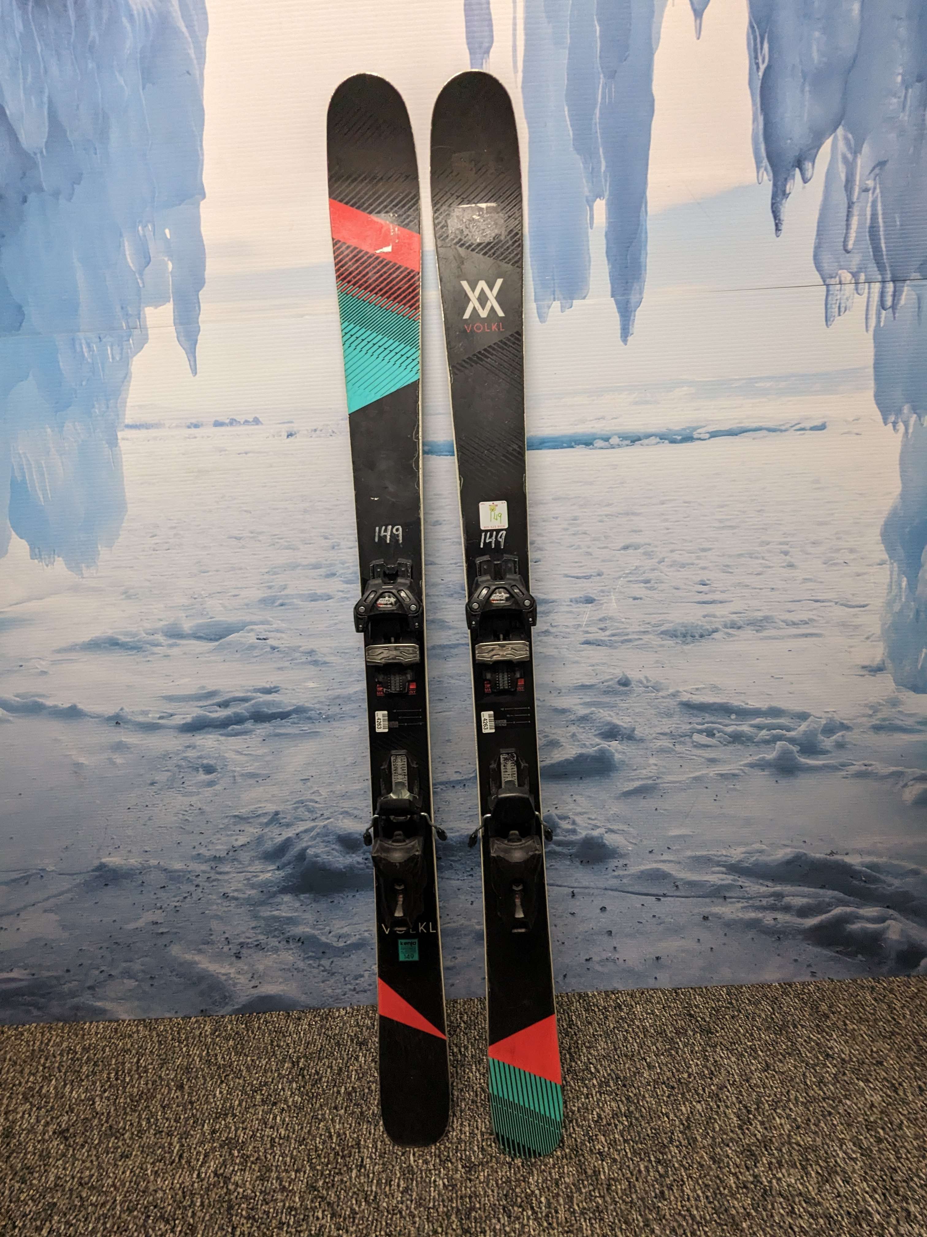 Used Volkl Kenja 88 Ski w/ Rental Tyrolia Attack 11 Alpine Binding 149cm
