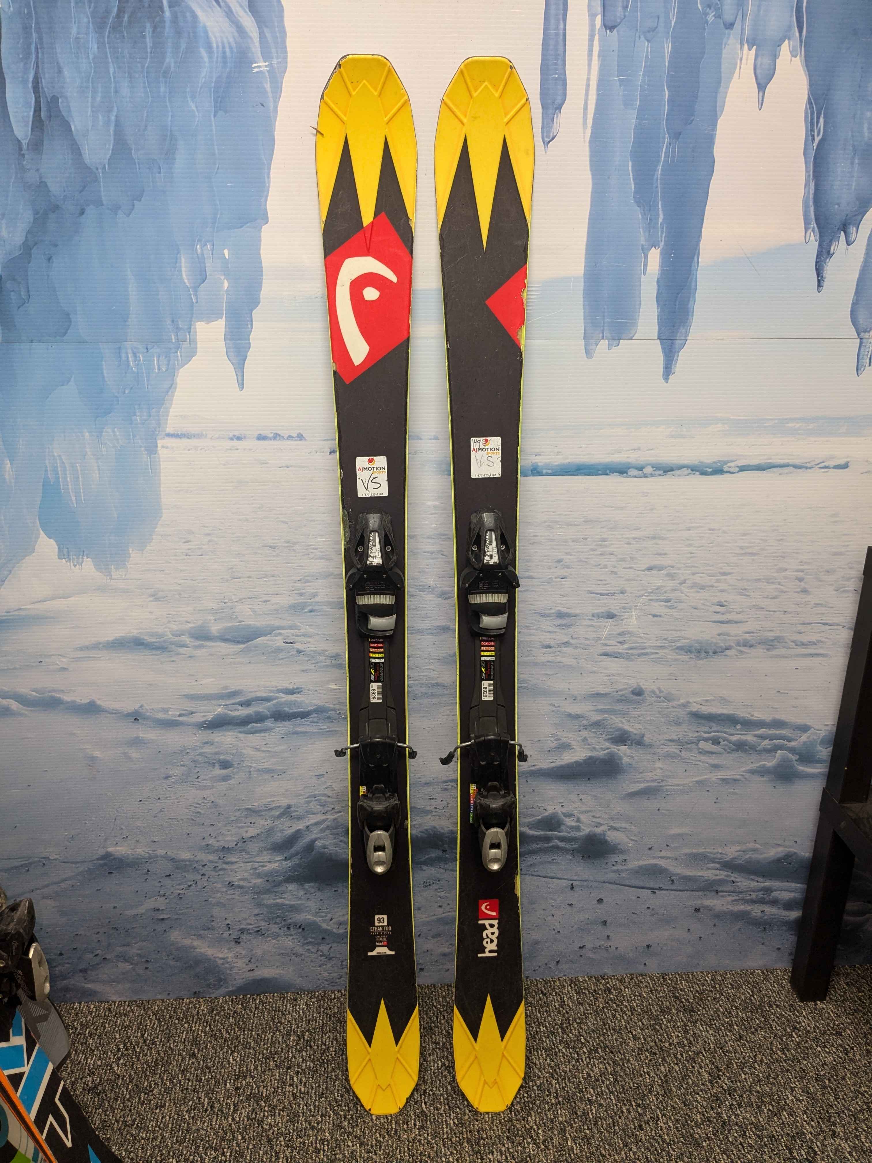 Used Head Ethan Too93 161cm Skis w/ Tyrolia SP 10 Demo Binding