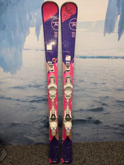 Used Rossignol Temptation 80 144cm Skis w/ Rossignol Xellium 110 Demo Binding