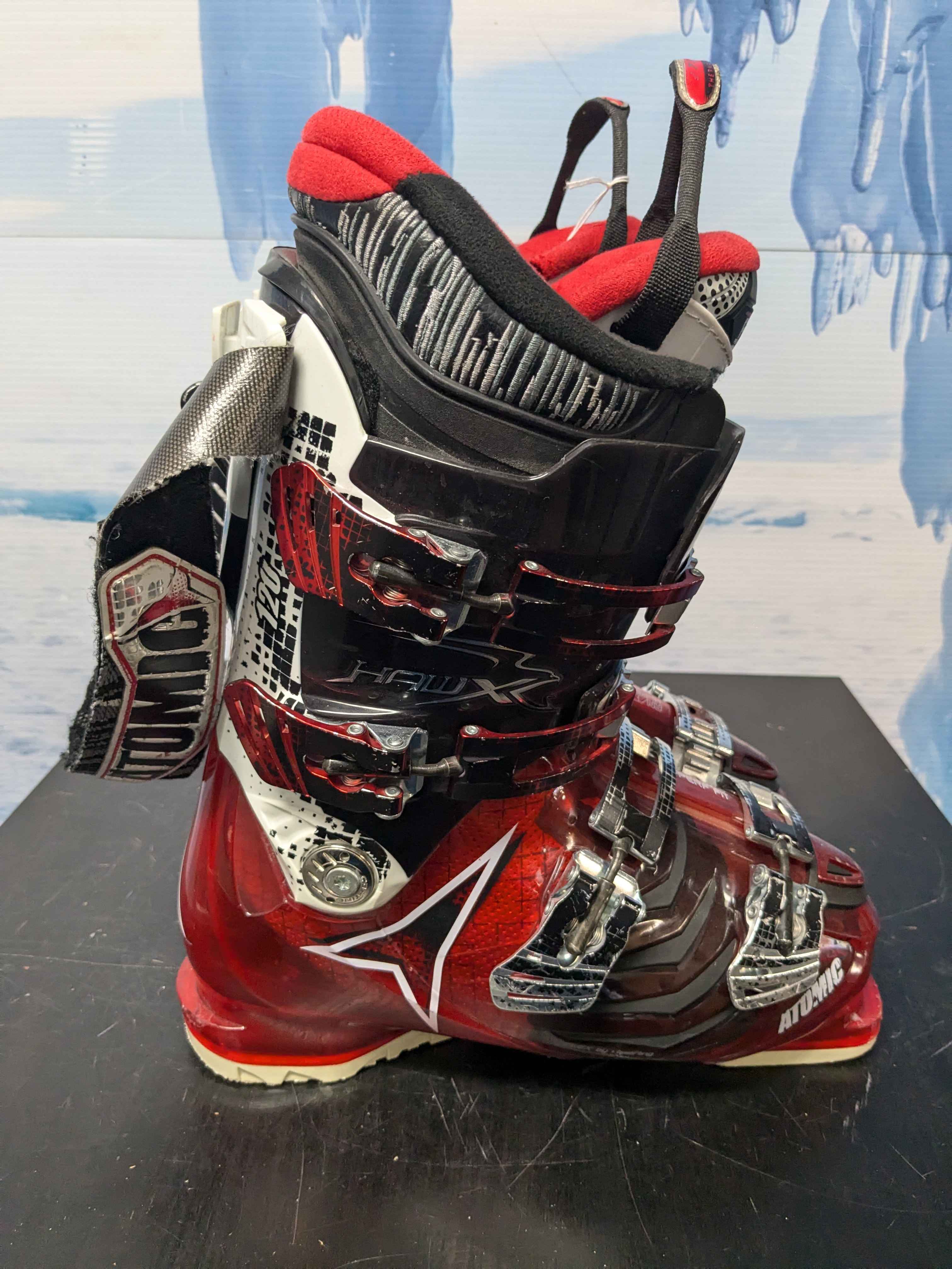 Used Atomic Hawx 120 Red Recco Ski Boot - 25.5MP