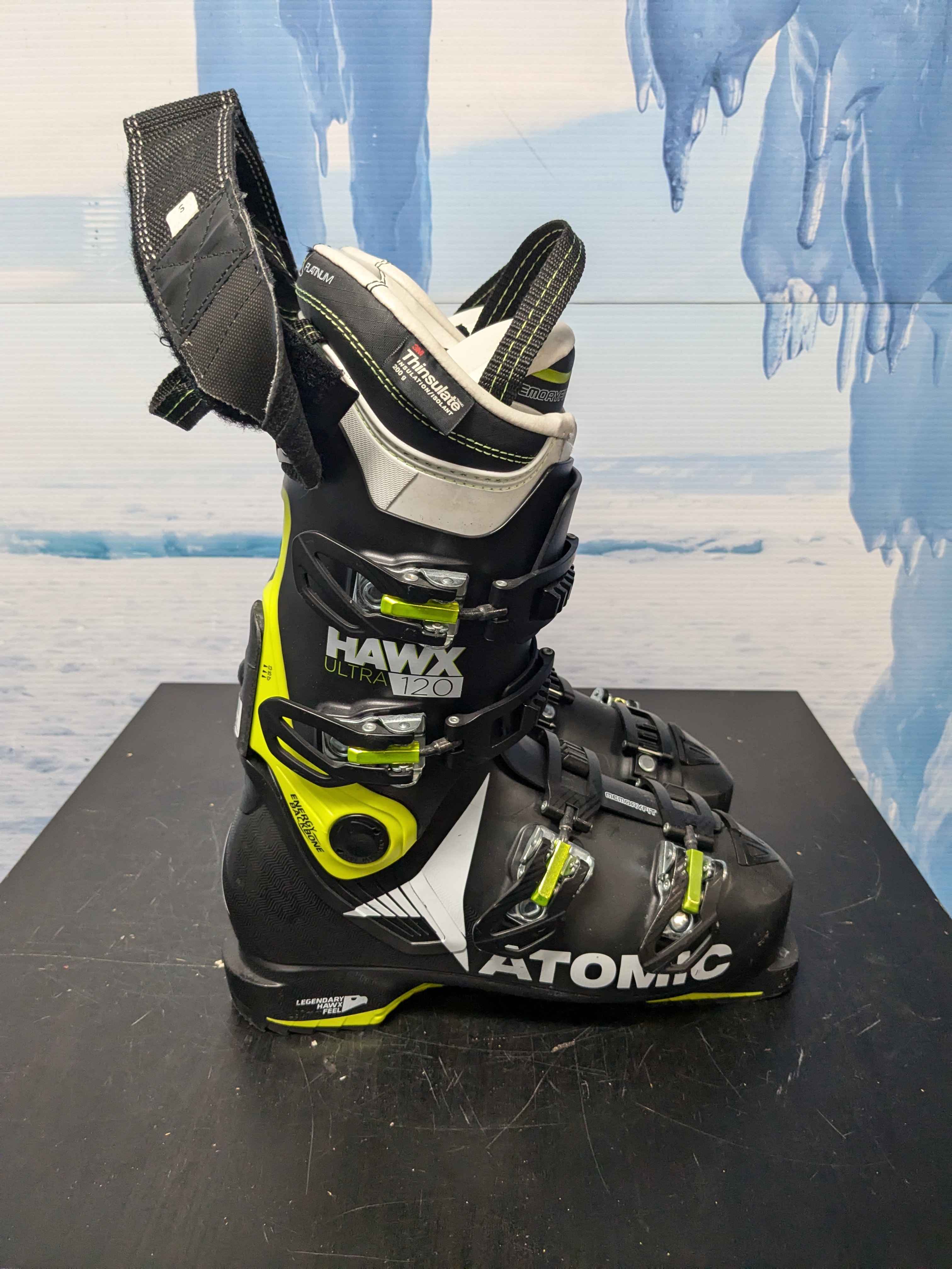 Used Atomic Hawx Ultra 120 Black Ski Boot - 25.5MP