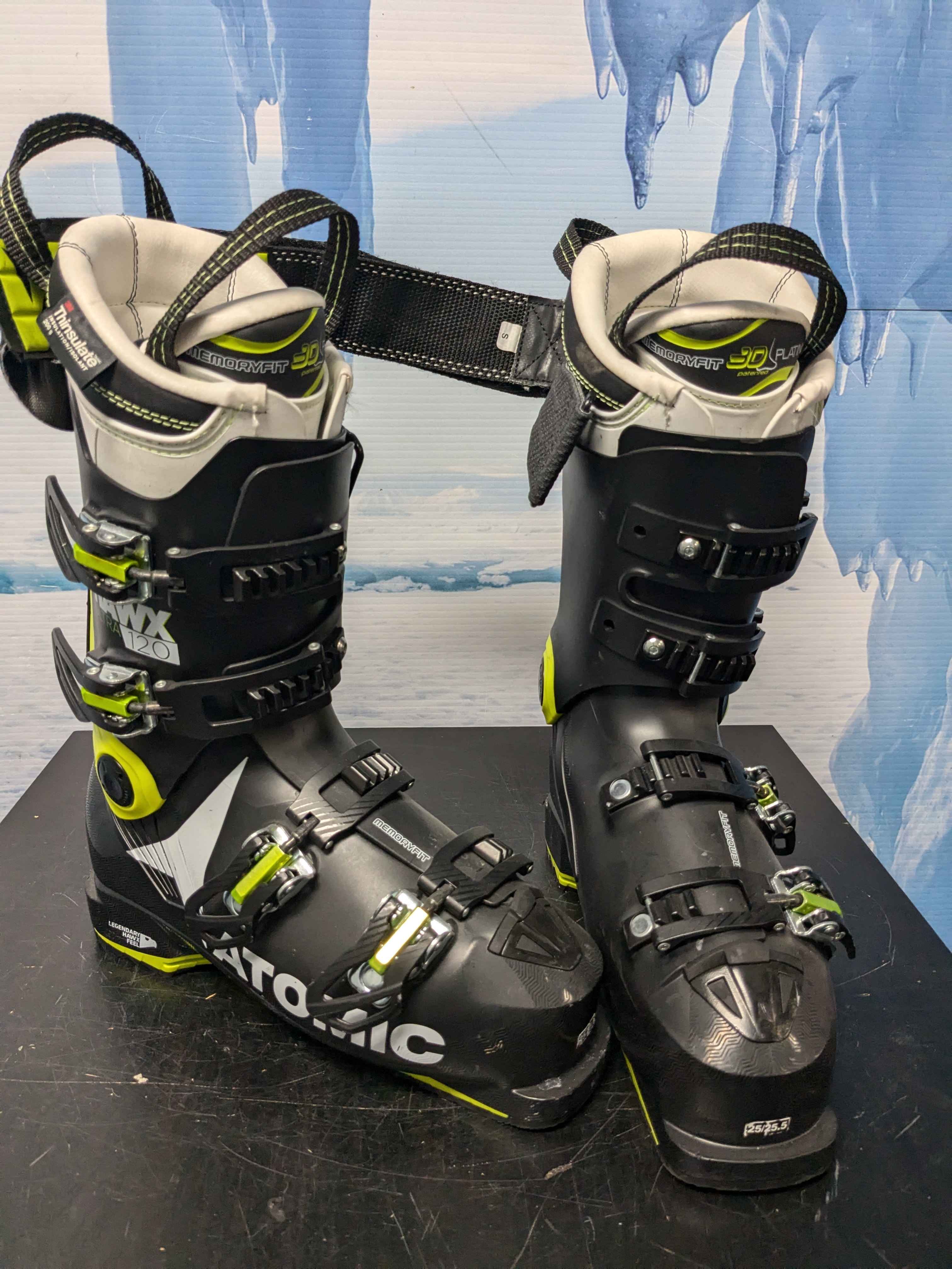 Used Atomic Hawx Ultra 120 Black Ski Boot - 25.5MP