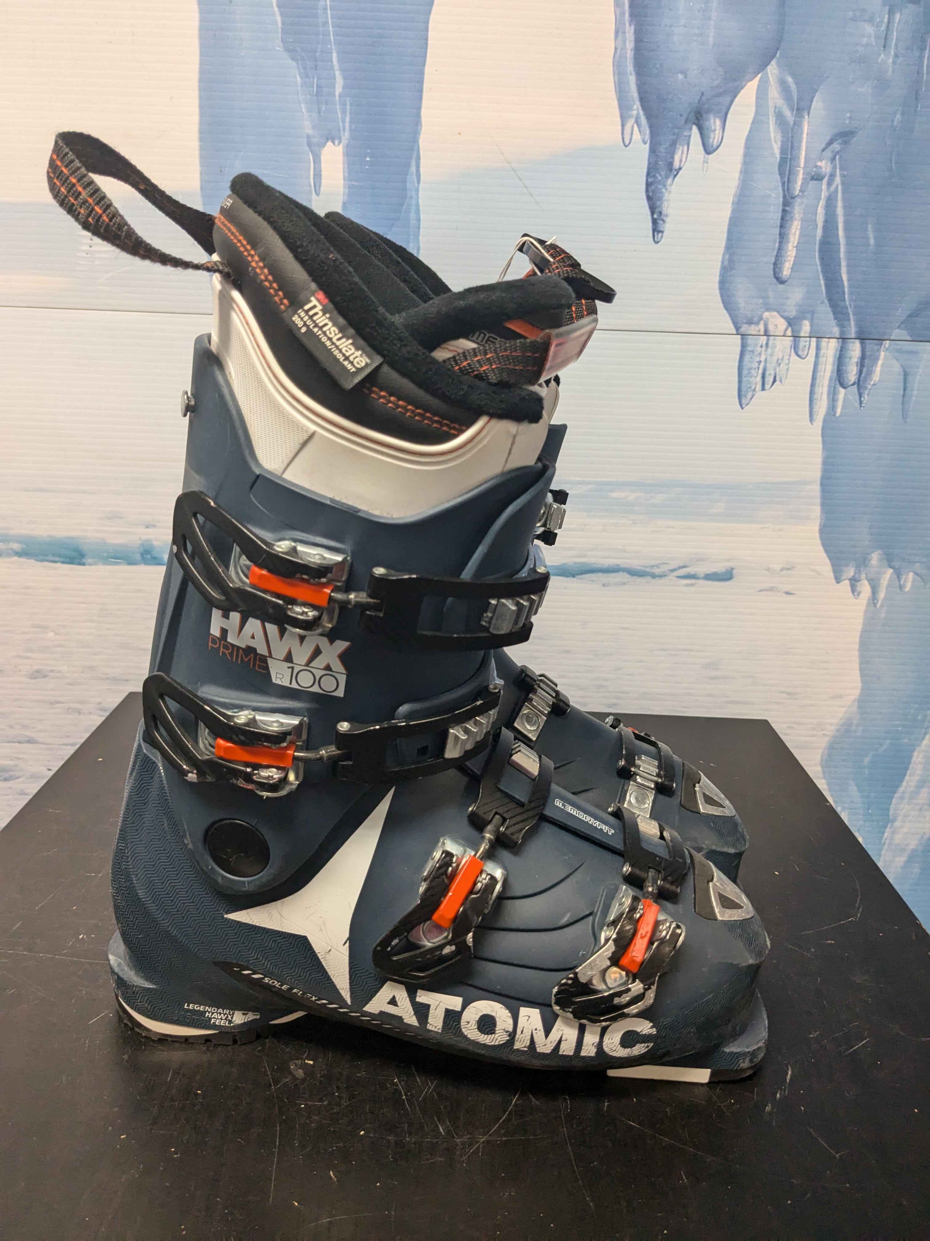 Used Atomic Hawx Prime R 100 Blue Ski Boot - 26.5MP