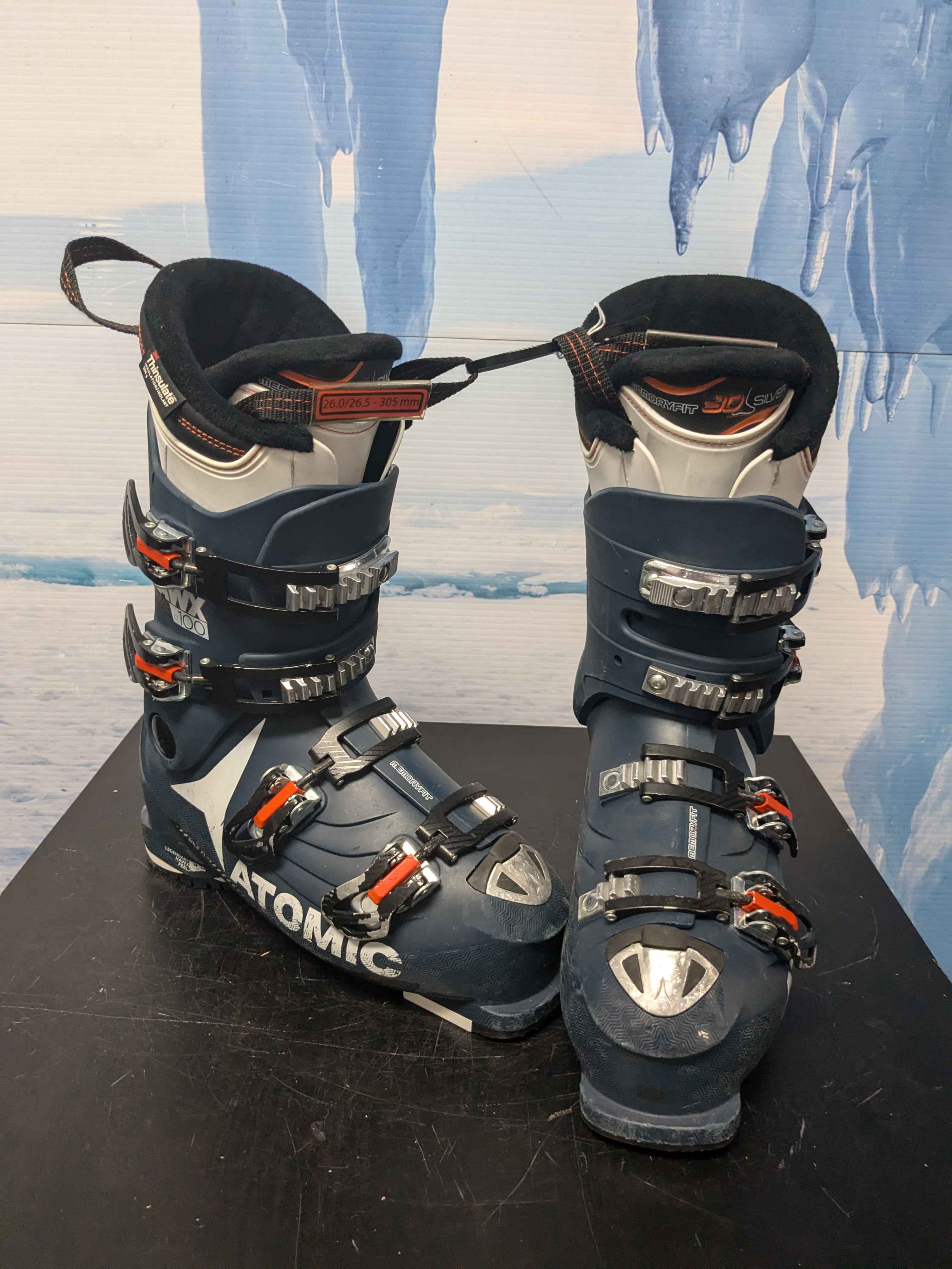 Used Atomic Hawx Prime R 100 Blue Ski Boot - 26.5MP