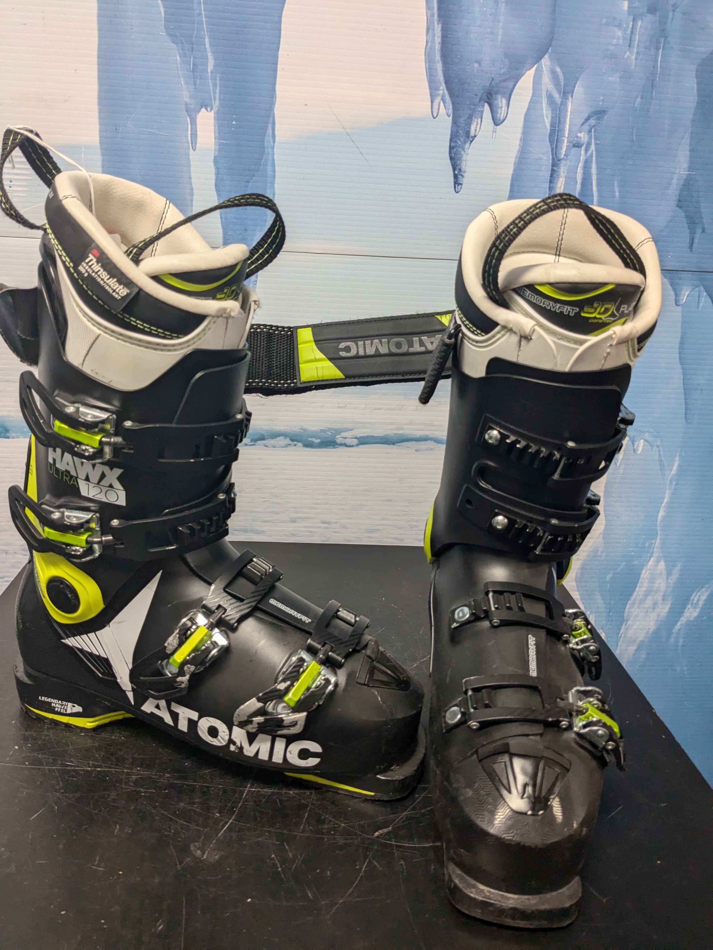 Used Atomic Hawx 120 Black Ski Boot - 26.5MP