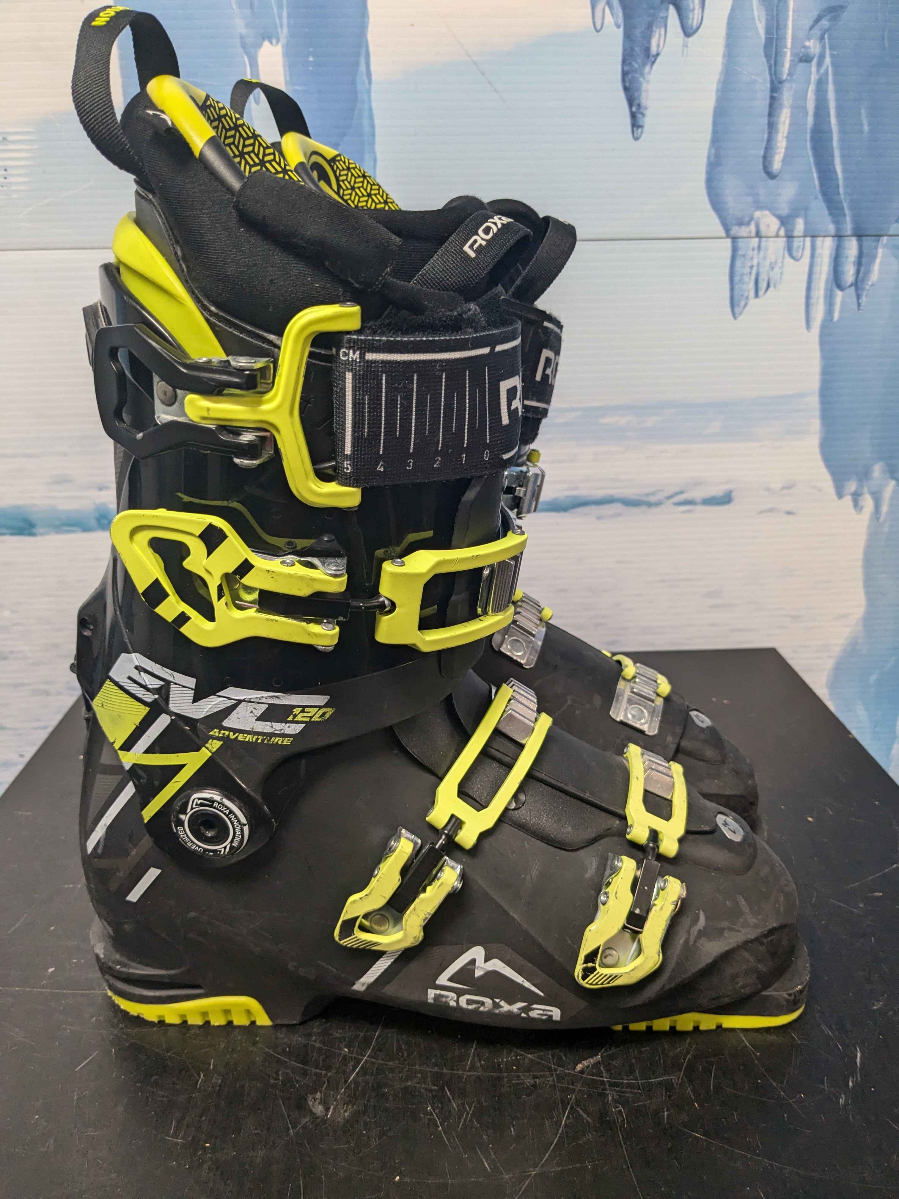 Used Roxa Evo 120 BLK/YL Ski Boot 27.5MP