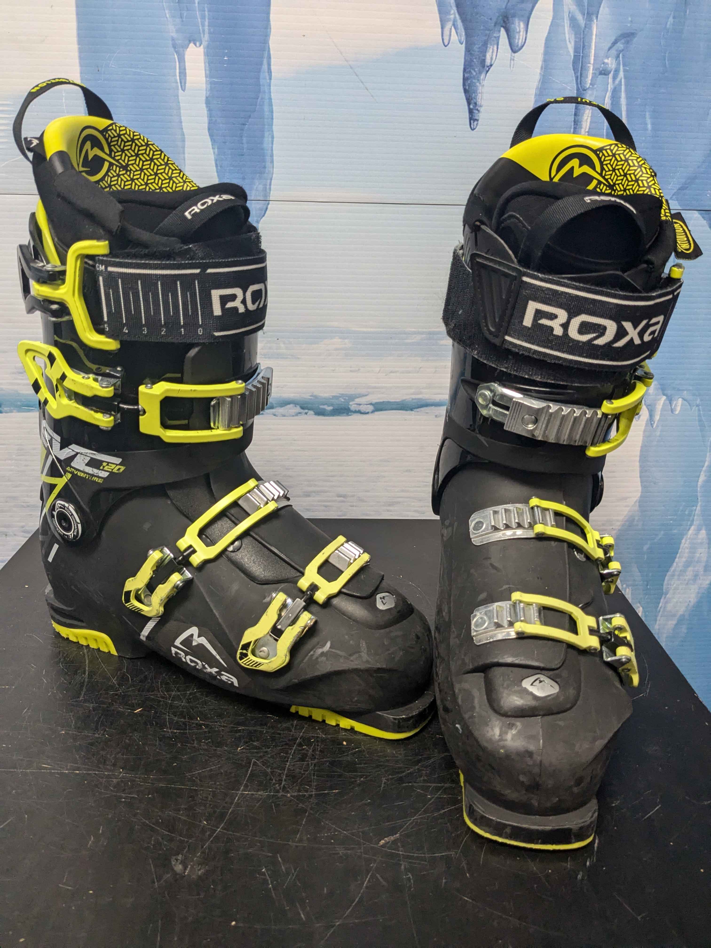 Used Roxa Evo 120 BLK/YL Ski Boot 27.5MP