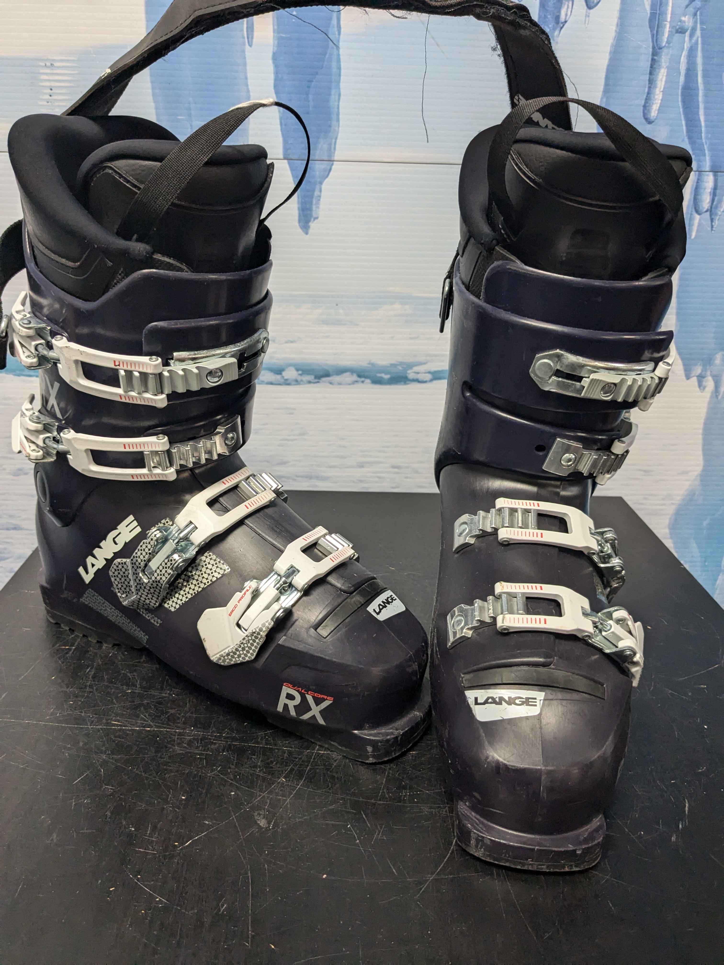 Used Lange Rx RTL Dark Purple Ski Boot 26.5MP