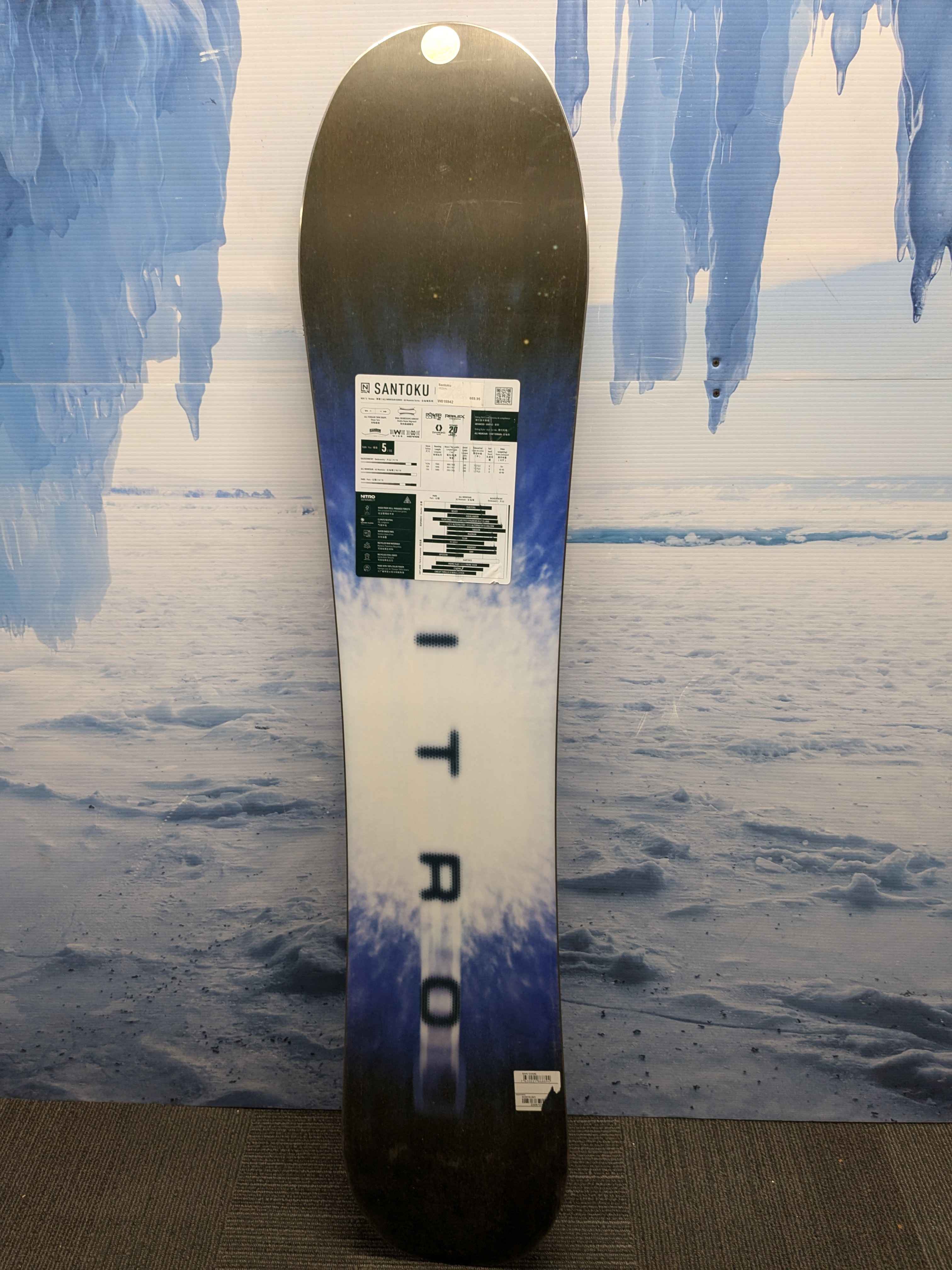 New Nitro Santoku Snowboard 162cm