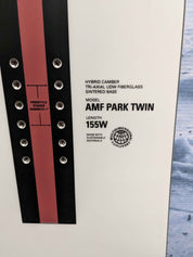 New Whitespace AMF Park Twin Snowboard 155cm WIDE