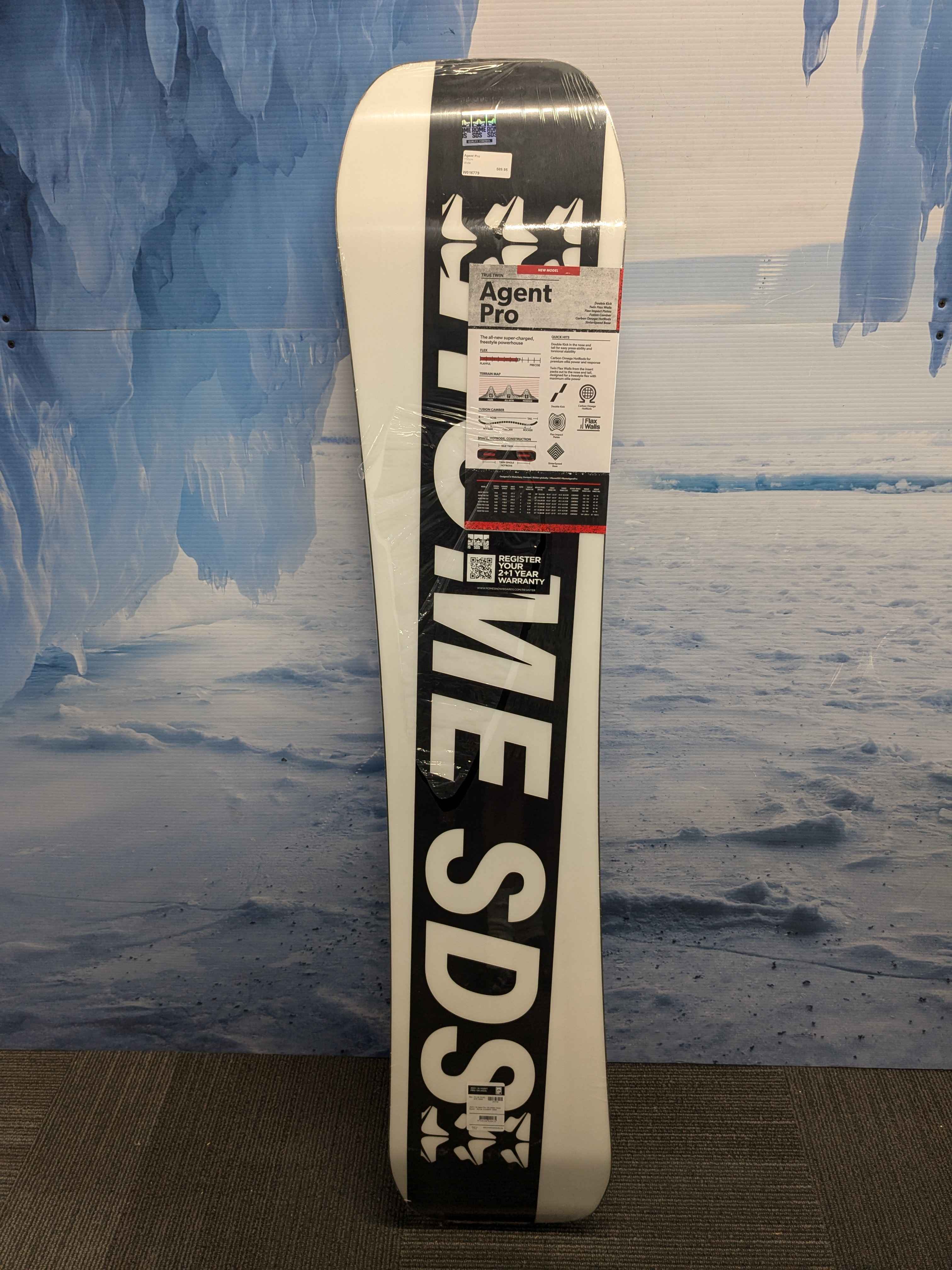 New Rome SDS Agent Pro Snowboard 155cm Wide